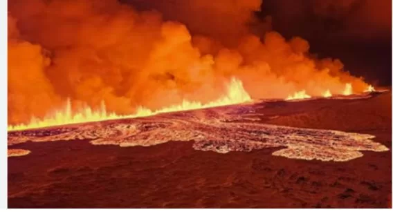 Iceland's Volcano Erupts