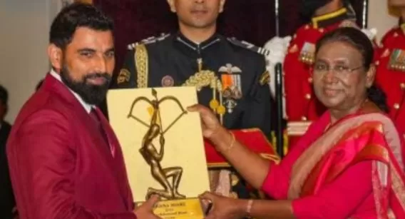 Mohammed Shami Receives Arjuna Award